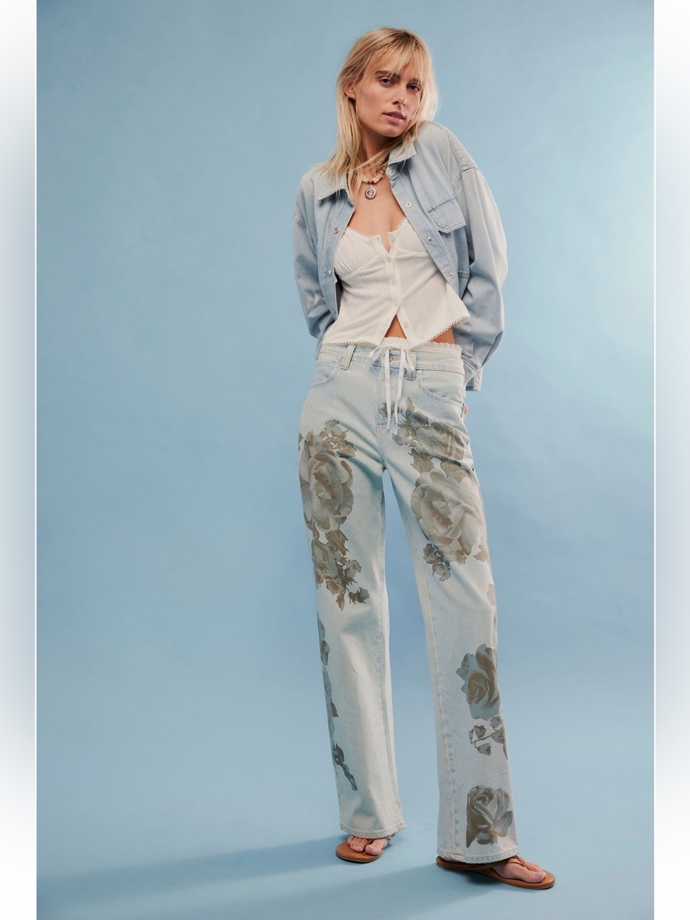 We The Free Tinsley Baggy High Rise Straight Leg Jeans